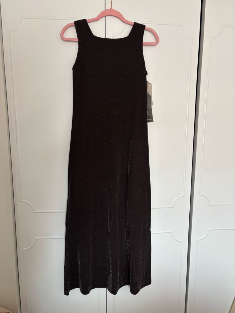 Vintage Dark Brown Sparkle Maxi Dress